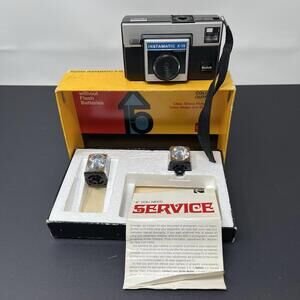Vintage Kodak Instamatic X-15F Film Camera in Original Box - UNTESTED